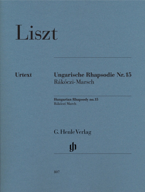 LISZT - UNGARISCHE RHAPSODIE NR.15 RÁKÓCZI-MARSCH FÜR KLAVIER URTEXT (HERTTRICH)