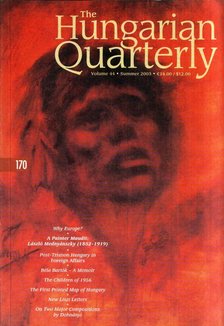 Vajda Miklós - The Hungarian Quarterly 170 Volume 44 Summer 2003 [antikvár]