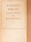 Anakreon - Radnóti Miklós összes versei és műfordításai [antikvár]
