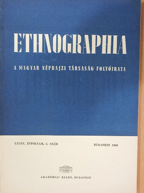 Balassa Iván - Ethnographia 1968/3. [antikvár]
