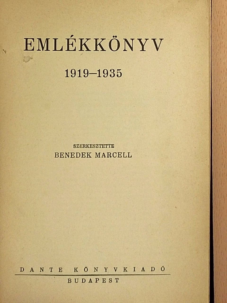 Anatole France - Dante Könyvkiadó Emlékkönyve 1919-1935 [antikvár]