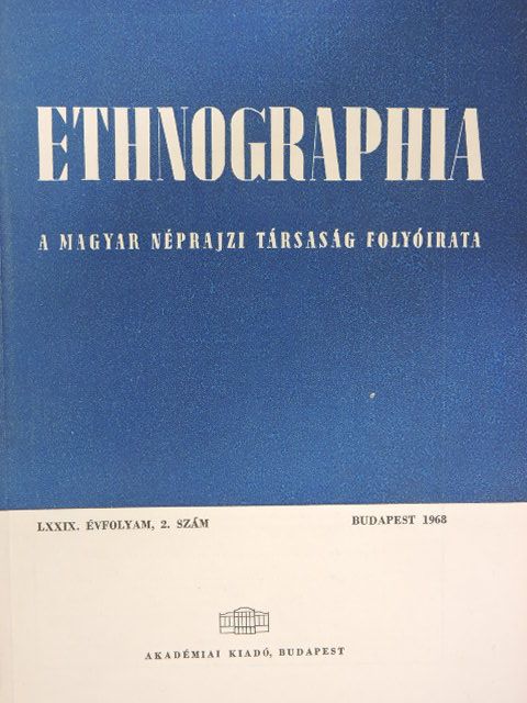 Bodor György - Ethnographia 1968/2. [antikvár]