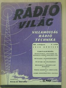 Rádióvilág 1948. április [antikvár]