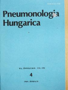 Csontos Éva - Pneumonologia Hungarica 1987. április [antikvár]