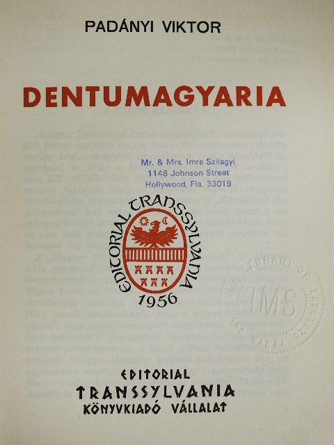 Dr. Padányi Viktor - Dentumagyaria [antikvár]