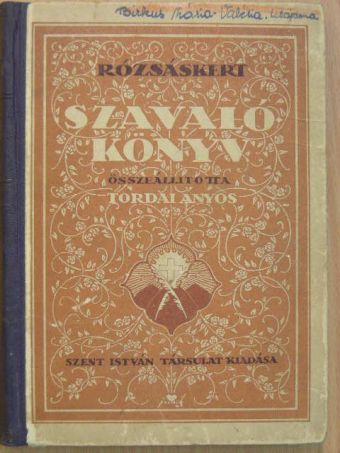 Kemenes Ferenc - Rózsáskert szavalókönyv [antikvár]