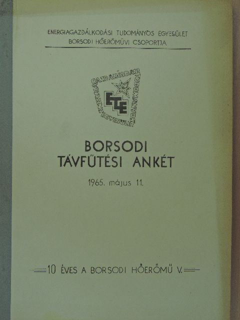 Járosi Márton - Borsodi távfűtési ankét [antikvár]