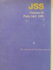 Chuimei Ho - The Journal of The Siam Society 1995 [antikvár]