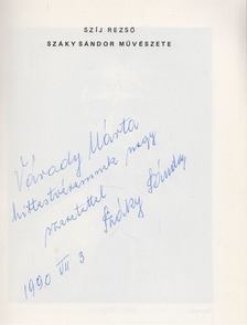 Szíj Rezső - Száky Sándor művészete (dedikált) [antikvár]