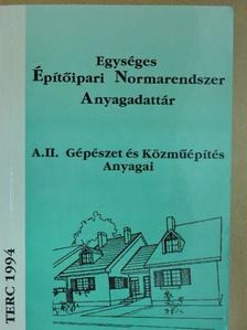 Egységes Építőipari Normarendszer Anyagadattár II.  [antikvár]