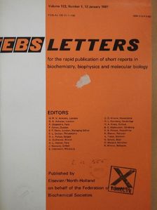 H. E. Harris - Febs Letters Volume 123, Number 1-2./Volume 124, Number 1-2. [antikvár]
