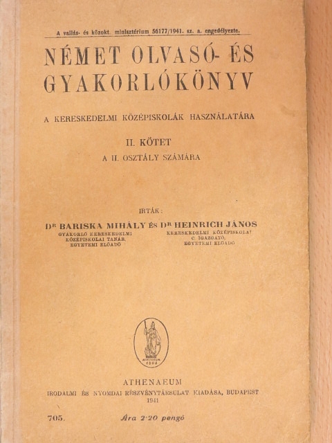 Dr. Bariska Mihály - Német olvasó- és gyakorlókönyv II. [antikvár]