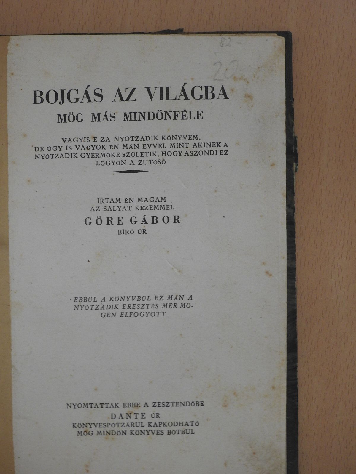 Gárdonyi Géza - Bojgás az világba [antikvár]