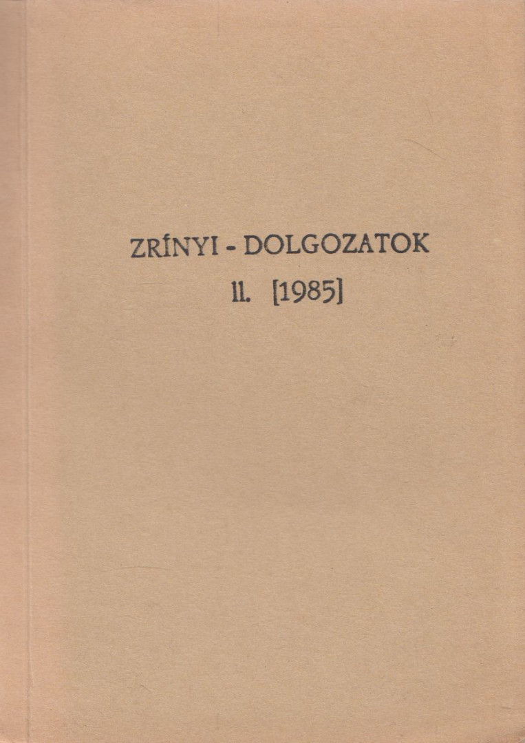 Kovács Sándor Iván, Kazinczy Andrea - Zrínyi-dolgozatok II. [antikvár]