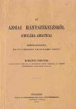 Korányi Frigyes - Az ázsiai hányszékelésről (Cholera asiatica) (Reprint) [antikvár]