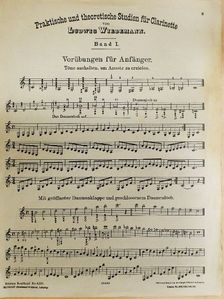 Ludwig Wiedemann - Praktische und theoretische Studien für Clarinette I. [antikvár]