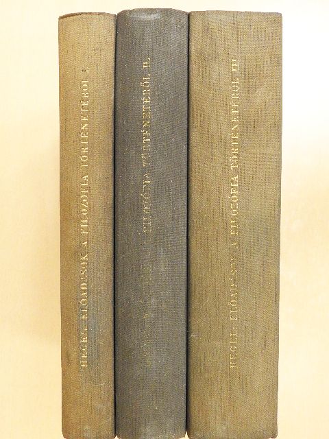 Hegel - Előadások a filozófia történetéről I-III. [antikvár]