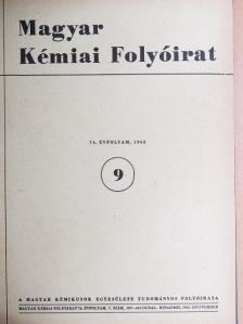 Dévay József - Magyar Kémiai Folyóirat 1968. (nem teljes évfolyam) [antikvár]