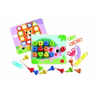 Tooky Toy: Fa fejlesztő szett - 53 db-os