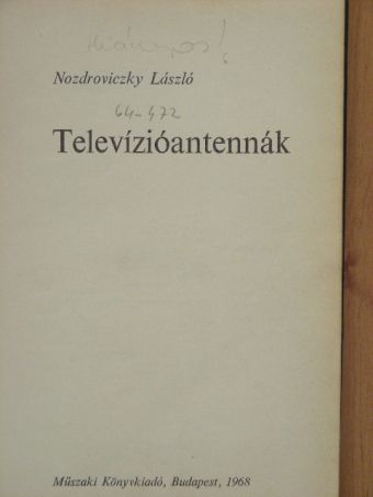Nozdroviczky László - Televízióantennák [antikvár]
