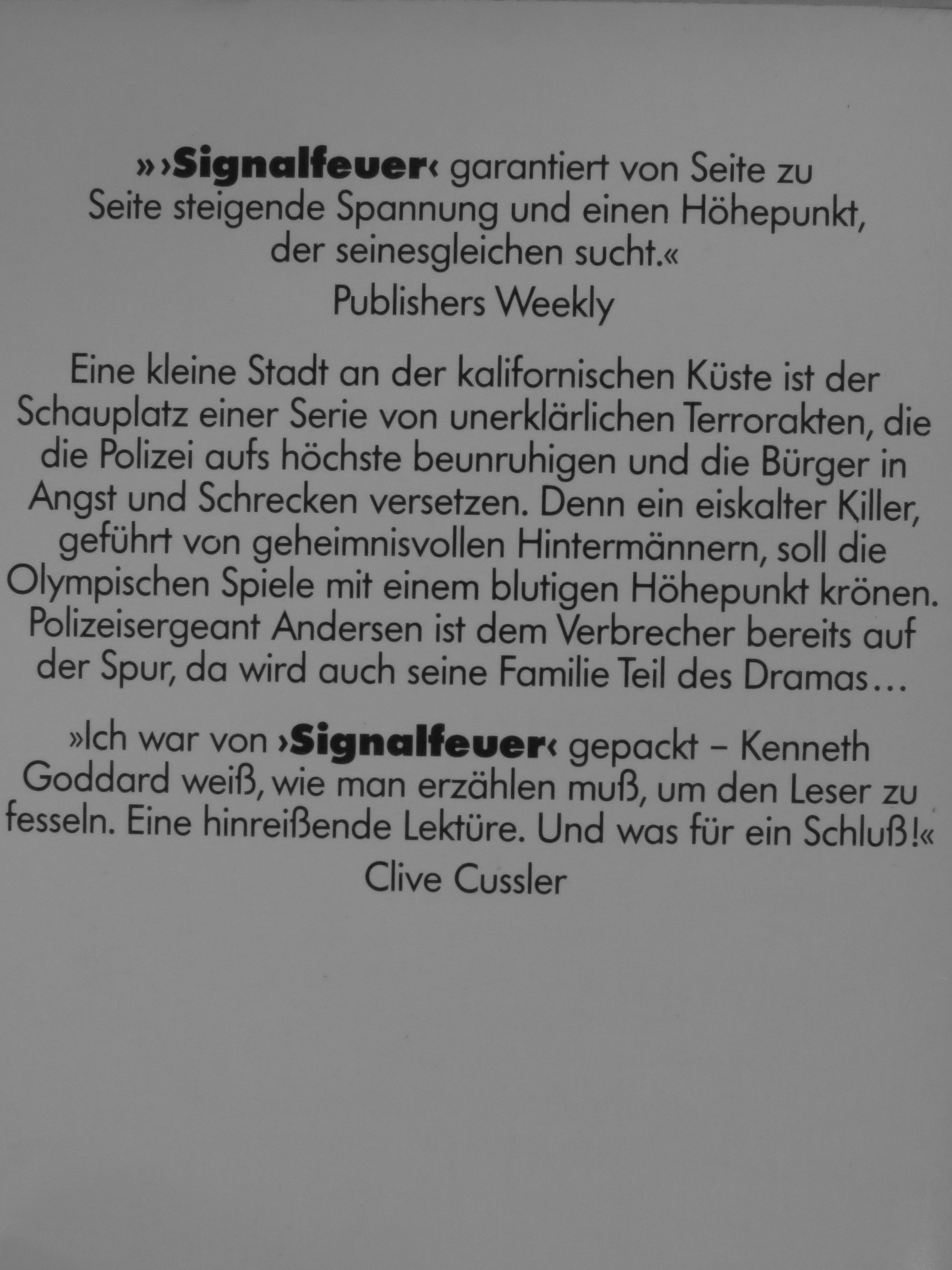 Kenneth Goddard - Signalfeuer [antikvár]