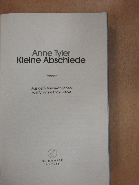 Anne Tyler - Kleine Abschiede [antikvár]