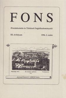 Reisz T. Csaba - FONS III. évfolyam 1996/2. [antikvár]