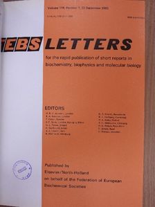 A. Johnson - Febs Letters Volume 119, Number 1-2./Volume 120, Number 1-2./Index of Biochemical Reviews 1979 [antikvár]