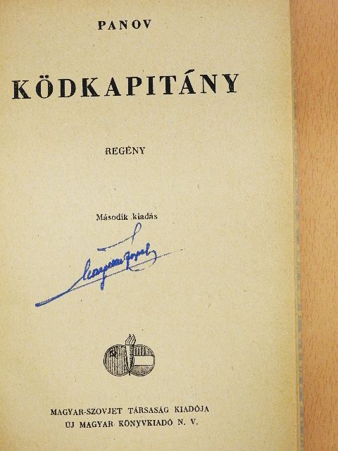 Panov - Ködkapitány [antikvár]