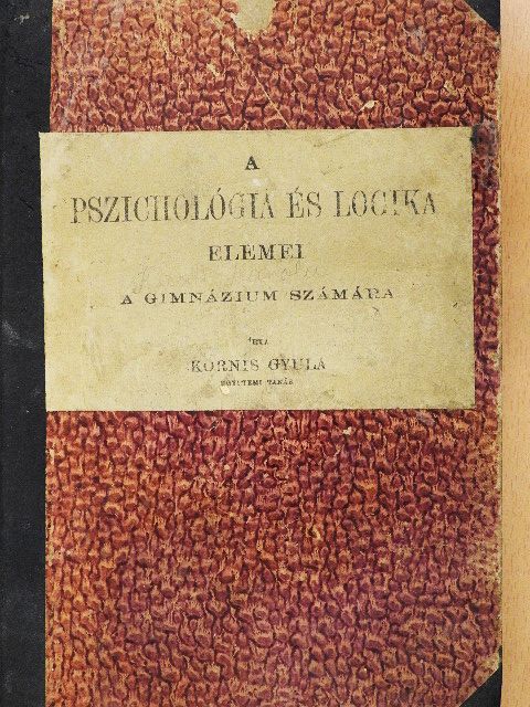 Kornis Gyula - A pszichológia és logika elemei [antikvár]