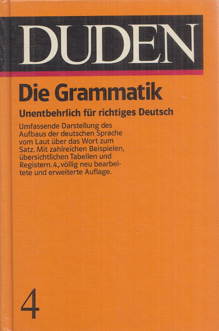 Günter Drosdowski - DUDEN - Die Grammatik [antikvár]