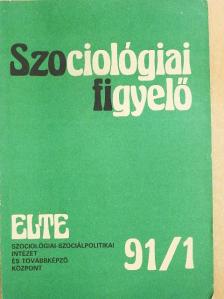 M. Jahoda - Szociológiai figyelő 1991/1. [antikvár]