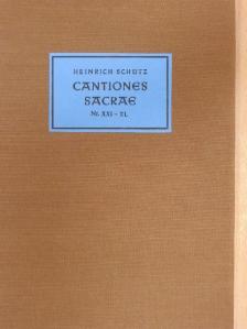 Heinrich Schütz - Cantiones sacrae 1625 [antikvár]