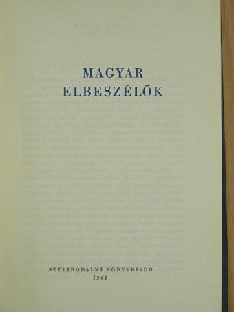 Bíró Lajos - Magyar elbeszélők III. [antikvár]