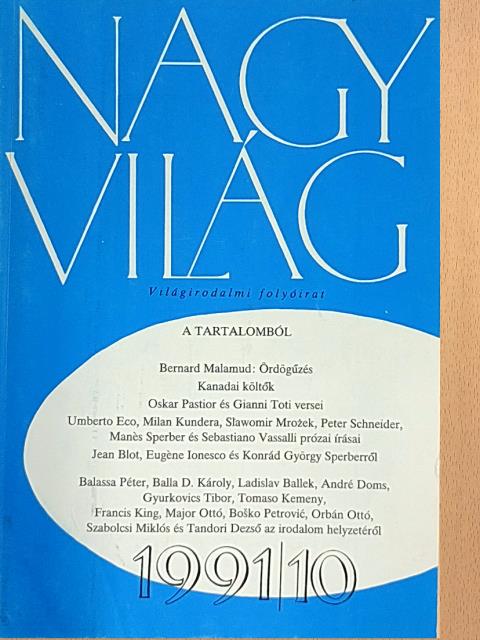 Manés Sperber - Nagyvilág 1991. október [antikvár]