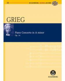 GRIEG - PIANO CONCERTO IN A MINOR OP.16 (R.CLARKE) POCKET SCORE + CD