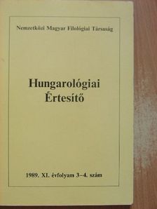 Hungarológiai Értesítő 1989/3-4. [antikvár]