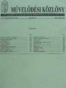 Művelődési Közlöny 1997. június 20. [antikvár]