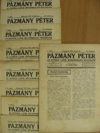 Pázmány Péter 1927. (nem teljes évfolyam) [antikvár]