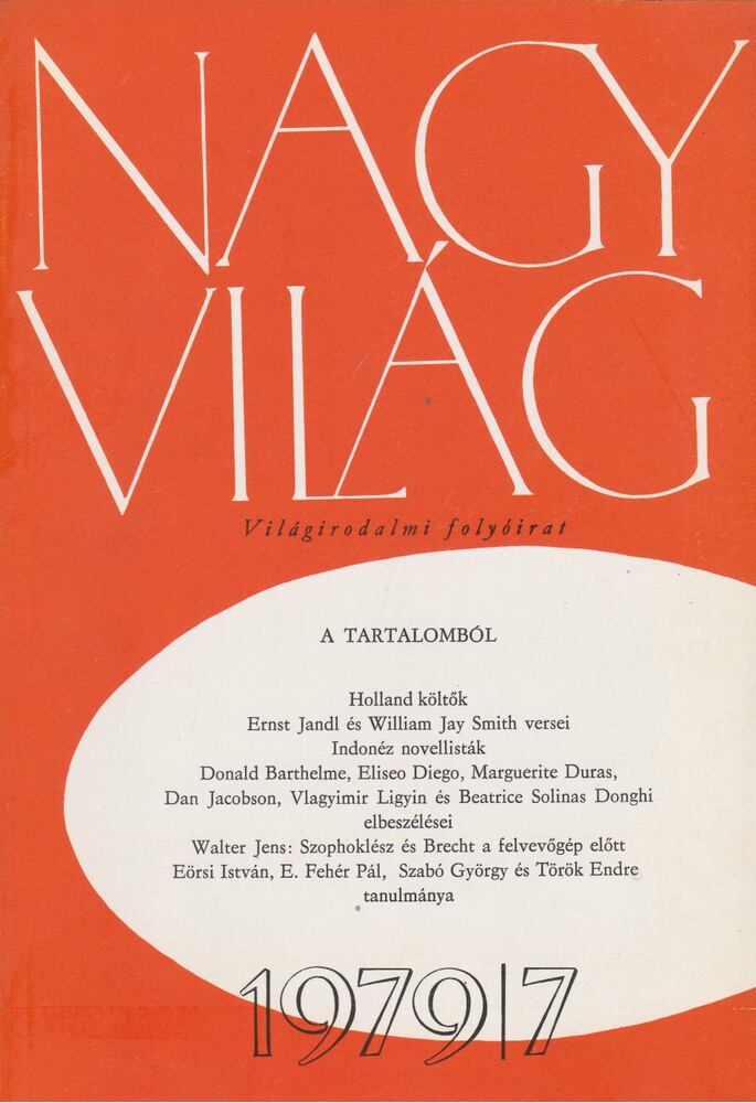 KÉRY LÁSZLÓ - Nagyvilág 1979/7 [antikvár]
