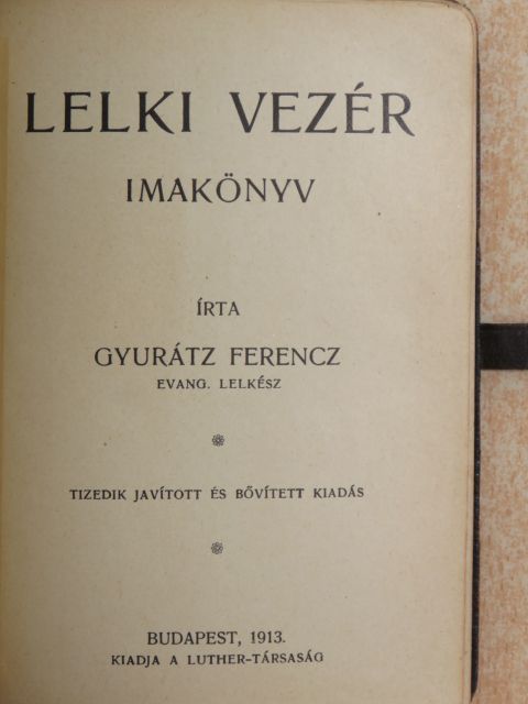 Gyurátz Ferenc - Lelki vezér [antikvár]