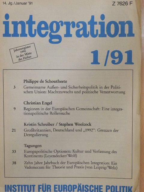 Christian Engel - Integration 1/91 [antikvár]