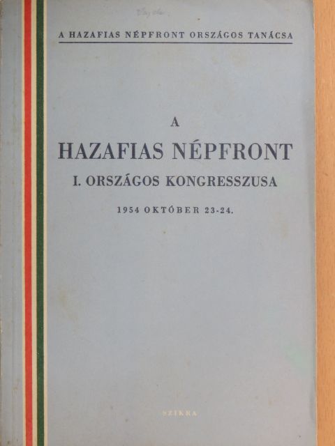 Darvas József - A hazafias népfront I. országos kongresszusa [antikvár]