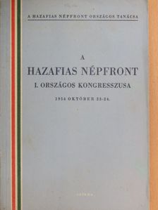 Darvas József - A hazafias népfront I. országos kongresszusa [antikvár]