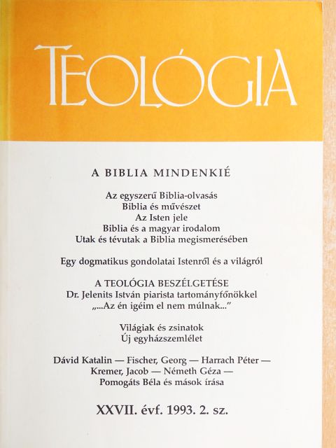 Bán Endre - Teológia 1993. május [antikvár]