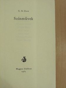 G. B. Shaw - Színművek [antikvár]