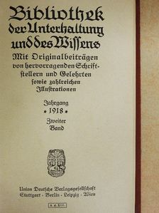A. Roloff - Bibliothek der Unterhaltung und des Wissens 1918/2. (gótbetűs) [antikvár]