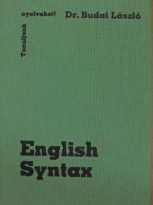 Dr. Budai László - English Syntax [antikvár]