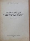 Dr. Zátonyi Sándor - Eredményvizsgálat a párhuzamos tankönyvet használó iskolákban [antikvár]