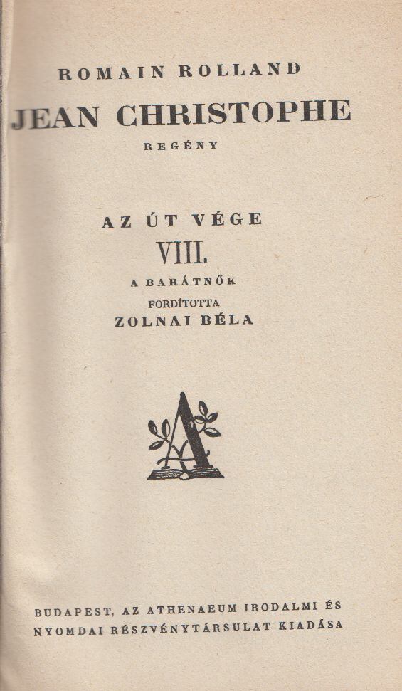Jean Christophe VIII. [antikvár]